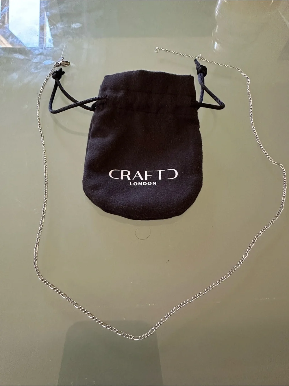 CraftD London Figaro Silver Necklace